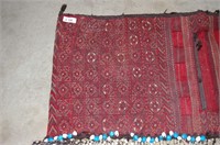 Hand Woven Afghanistan Saddle Blanket 41" x 52"