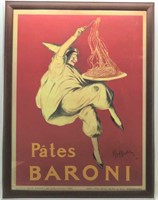 "Pates Baroni" European Vintage Art Repro Poster