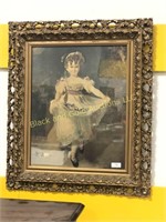 23 x 28 Ornately Framed Little Girl Print