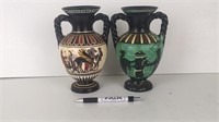 Two Grecian vases
