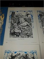 LE artist signed Alice in Wonderland portfolio