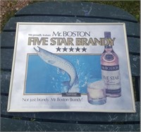 Rare Mr. Boston Five Star Bandy Mirror