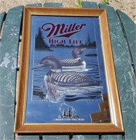 Miller Beer Loon Mirror 1st print