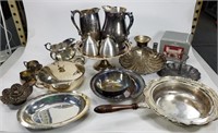 Large silver plate collection