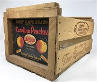 Carolina peaches crate