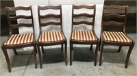 Set of four vintage dining chairs