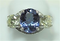 $19988 14K Tanzanite Diamond Ring
