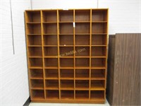 Wood 40 Compartment Storage Cabinet.