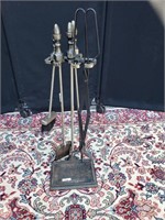 Vintage iron hearth set (5)