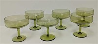 Vintage set of Colored Champagne Bowls
