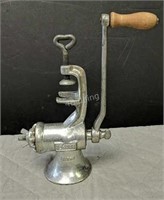 Vintage Galvanized Harper meat grinder