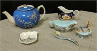 Assorted English China & Sadler Teapot Lot