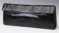 A NANCY GONZALEZ CROCODILE CLUTCH EVENING BAG