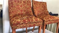 Pair of beautiful corduroy upholstered chairs