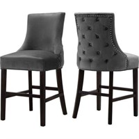 MERIDIAN FURNITURE COUNTER STOOLS *2 IN TOTAL;