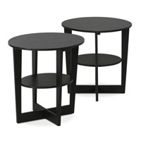 FURINNO 2-PIECE END TABLE SET *NOT ASSEMBLED*