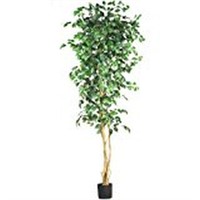 NEARLY NATURAL 7' FICUS SILK ARTIFICIAL TREE