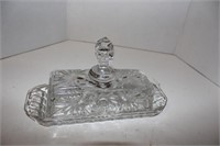 Nice Early Glass Butter Dish