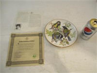 Assiette décorative ALT WWF 1986 avec certificat