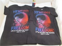 2 chandails Jimi Hendrix tournée Freedom live ATL