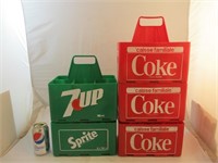 5 caisses de liqueurs Coca-Cola et 7up