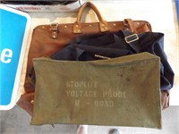 THREE VINTAGE BAGS~ CANVAS & OTHERS