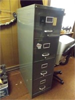 4 DRAWER FILE CABINET IS 52" TALL X 28" DEEP