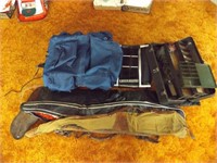 TACKLE BOX, EXTERIOR FRAME BACKPACK, GUN CASES