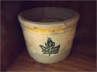 TWO STONEWARE CONTAINERS