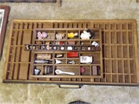 TYPESETTER DRAWER & WALL DISPLAY W/DÉCOR