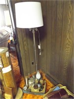 FLOOR LAMP & OIL LAMPS