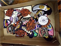 FLAT OF HARLEY DAVIDSON PATCHES