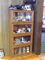 GLASS FRONT BOOKCASE 60"TALL 29" X 12"