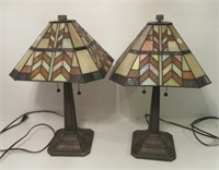 Pair of Electric Matching Table Lamps with