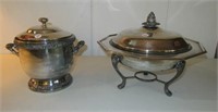 (2) Silver Plated Items Including Ice Bucket &