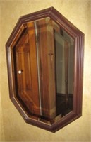 Octagon Beveled Glass Wall Mirror. Measures 31"x