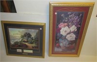 (2) Framed and matted prints Including "A New Day