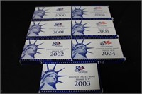 2000-2006 U.S. Mint Proof Sets