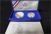 1986 United States Liberty Silver Dollar and H