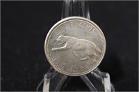 1967 Canadian Silver Quarter 80% Silver