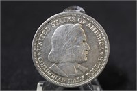 1892 Columbian Commemorative Half Dollar Silver