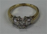 $4900.00 RETAIL DIAMOND SOLITAIRE  RING 14KT 3.3