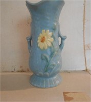 7 1/2"Tall Blue Pottery Vase