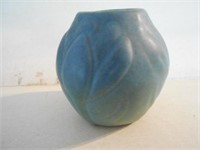 2 1/2"Tall Pottery Piece Dark Blue