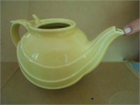 Yellow Tea Pot with No Lid 5 1/2"Tall