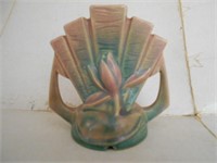 5"Tall Pottery Piece Pink and Green