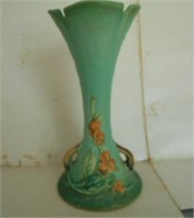 7"Tall Pottery Vase Green