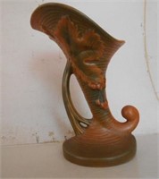 6"Tall Pottery Horne Vase Brown