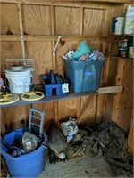 Items On Back Wall Of Shed As Shown