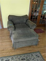 Large Chair Ottoman And Side Chair
